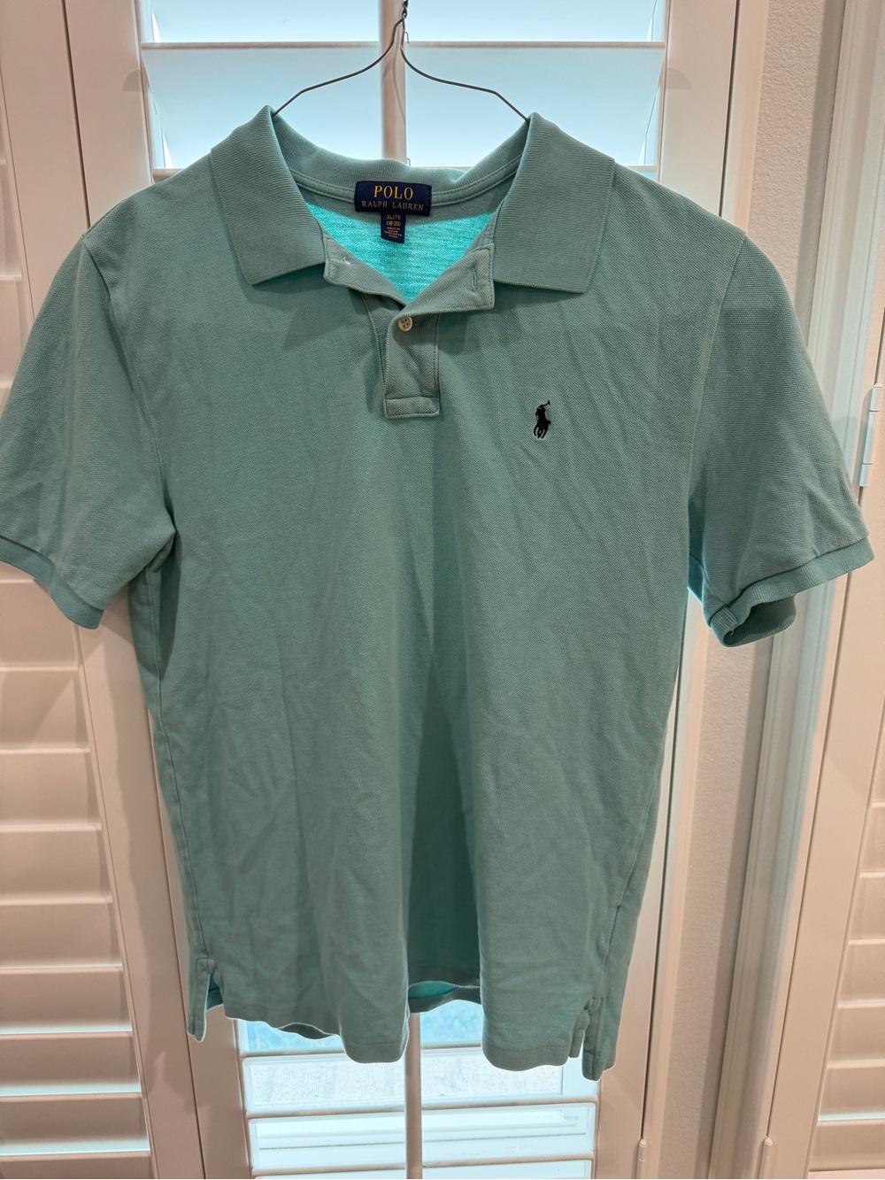 Polo by Ralph Lauren boys  Classic Mint Green Polo Shirt XL 18-20